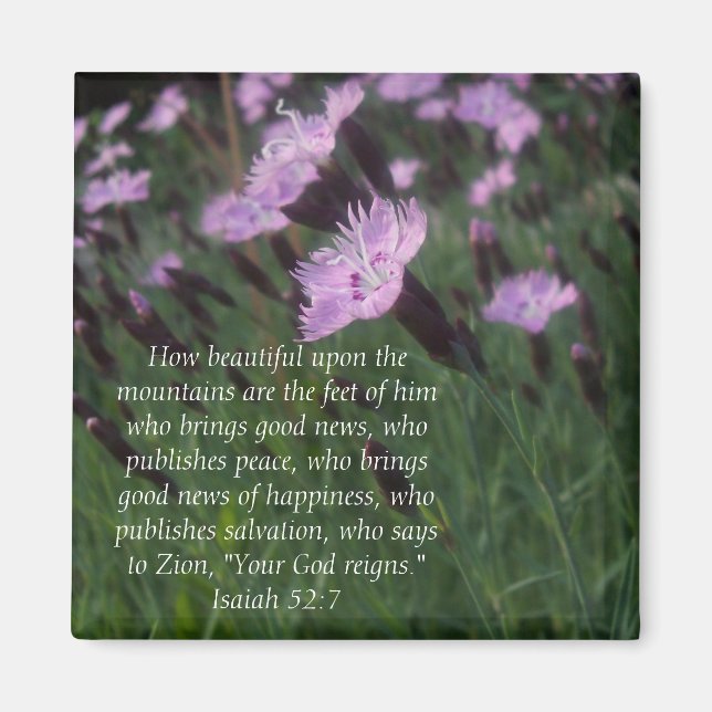 Isaiah 52:7 magnet (Framsidan)