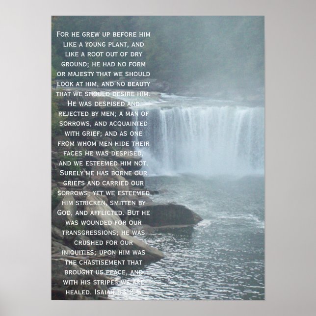 Isaiah 53:2-3 poster (Framsidan)