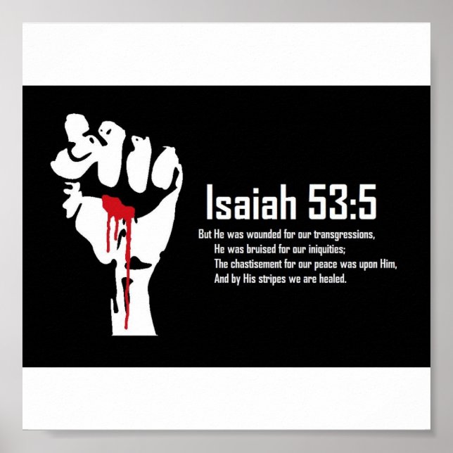 Isaiah 53:5 poster (Framsidan)