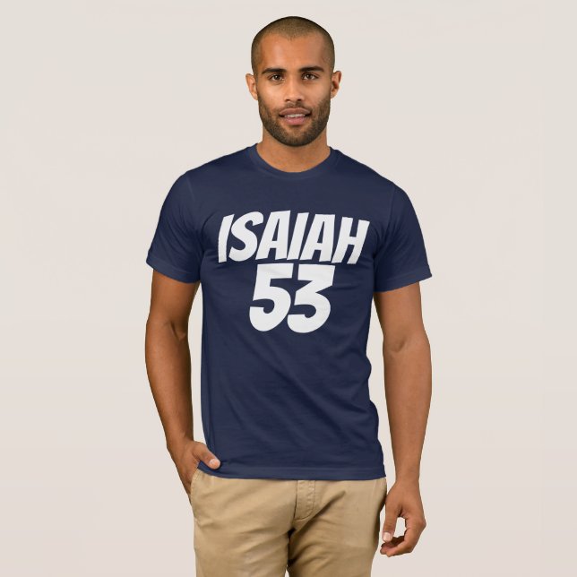 ISAIAH 53 Messianiska judiska, kristna T-shirts (Hel framsida)