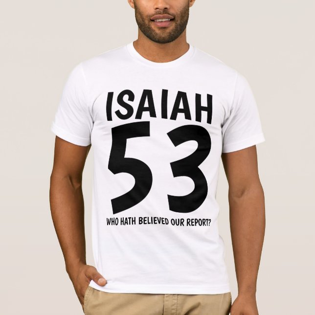 ISAIAH 53 Messianiska judiska T-shirts (Framsida)