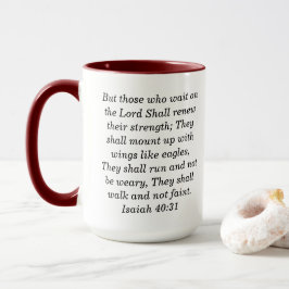 Isaiah 54:17 Anpassningsbar Scripture Two-Tone Cof Mugg
