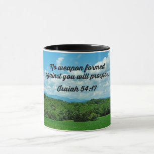 Isaiah 54:17 Inget vapen bildades mot dig Mugg
