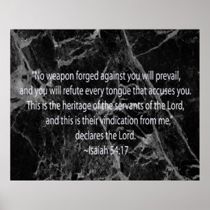 Isaiah 54:17 poster