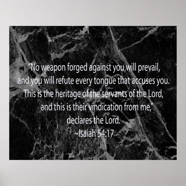 Isaiah 54:17 poster (Framsidan)