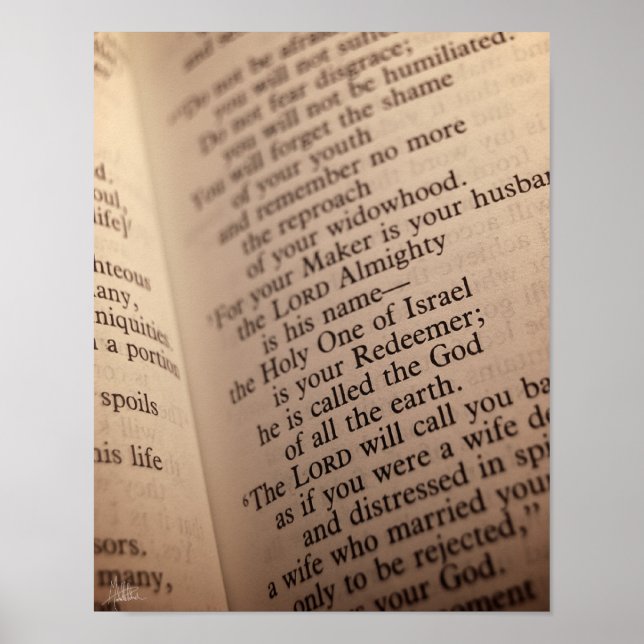 Isaiah 54:5 [Skriv ut] Poster (Framsidan)