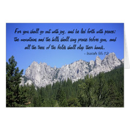 Isaiah 55:12 - kort och kuvert