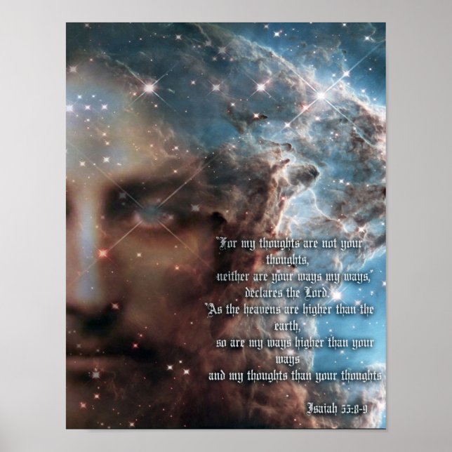 Isaiah 55:8-9 poster (Framsidan)