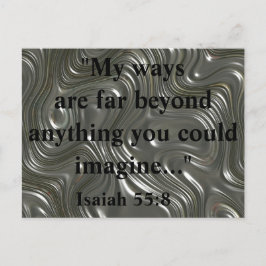 Isaiah 55:8 Kraftfull bibelcitat Vykort