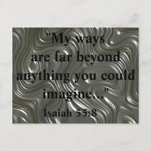 Isaiah 55:8 Kraftfull bibelcitat Vykort