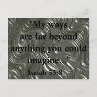 Isaiah 55:8 Kraftfull bibelcitat Vykort