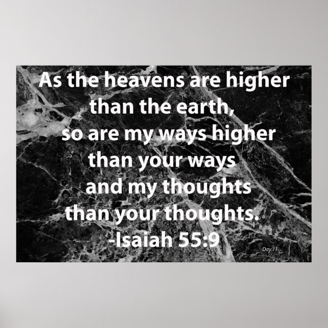 Isaiah 55:9 poster (Framsidan)