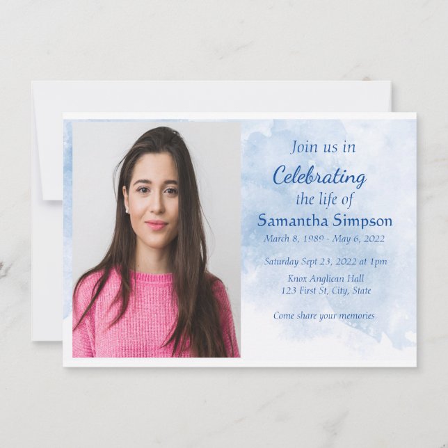 Isaiah 55 Bible Scripture Firande of Life Inbjudningar (Baksida)