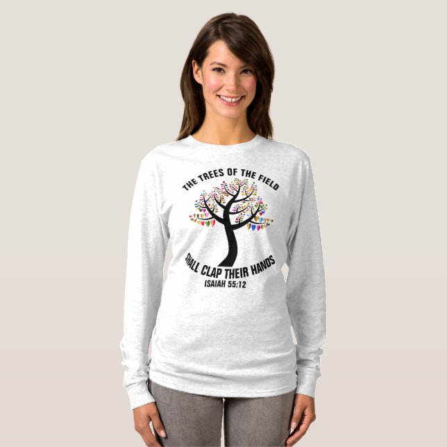 ISAIAH 55, TRÄD AV FÄLT-KLAPEN, DERAS HÄNDER T SHIRT (Hel framsida)
