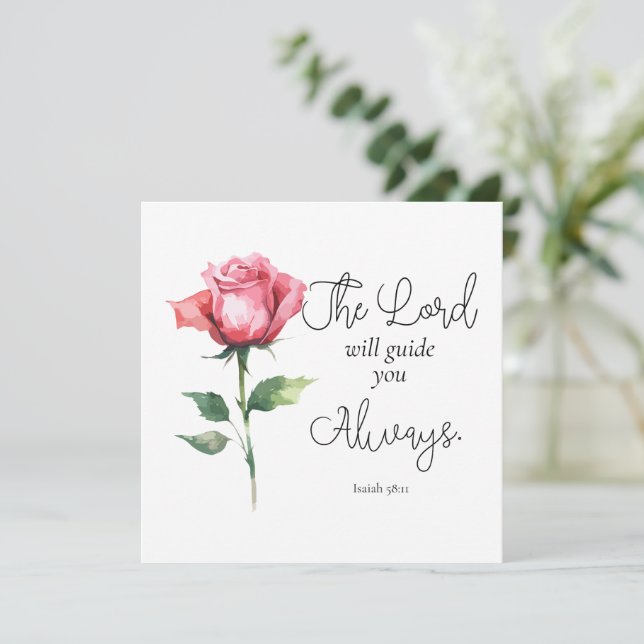 Isaiah 58:11 Flower Studenten Bible Verse (Stående Fram)