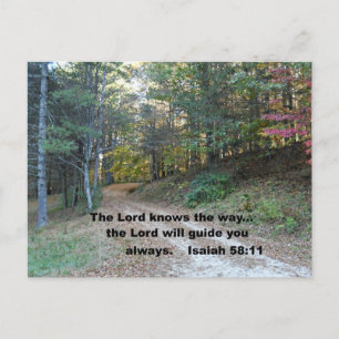Isaiah 58:11 Herren vet hur.. Vykort