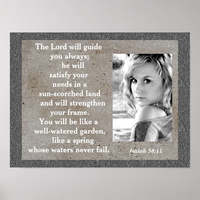 Isaiah 58:11 - poster (Framsidan)