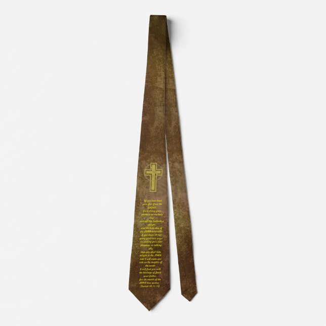 Isaiah 58:13-14 Necktie Slips (Framsida)