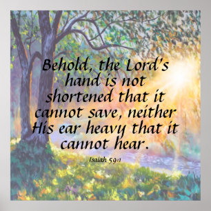 Isaiah 59:1 poster