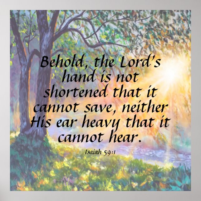 Isaiah 59:1 poster (Framsidan)
