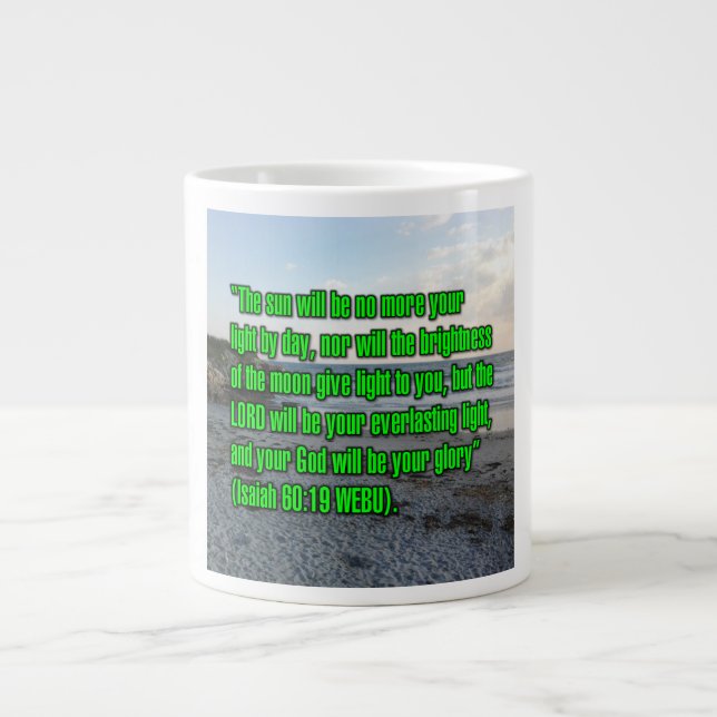 Isaiah 60:19 WEBU Mug Jumbo Mugg (Framsidan)