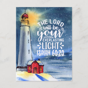 Isaiah 60:20 Herren blir ditt ljus Vykort