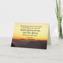 Isaiah 60:2 Mörker ska täcka jordbibeln Kort