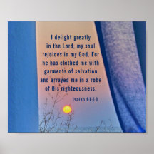 Isaiah 61:10... Jag älskar varmt i Herren Bible
