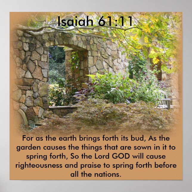 Isaiah 61:11 poster (Framsidan)
