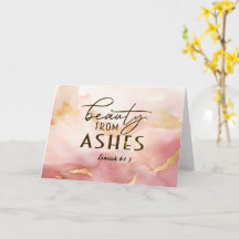 Isaiah 61 3 Beauty från Ashes Bible Verse Rosa
