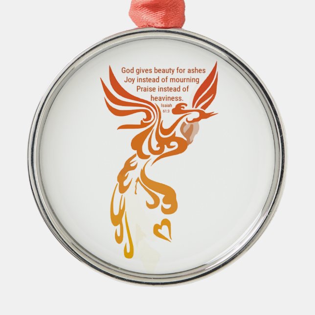 Isaiah 61 Phoenix Premium Round Ornament (Framsidan)