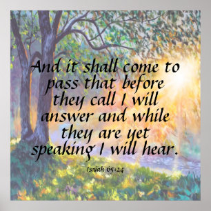 Isaiah 65:24 poster