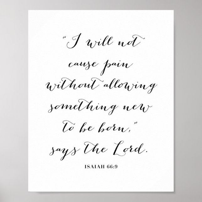 Isaiah 66:9 poster (Framsidan)