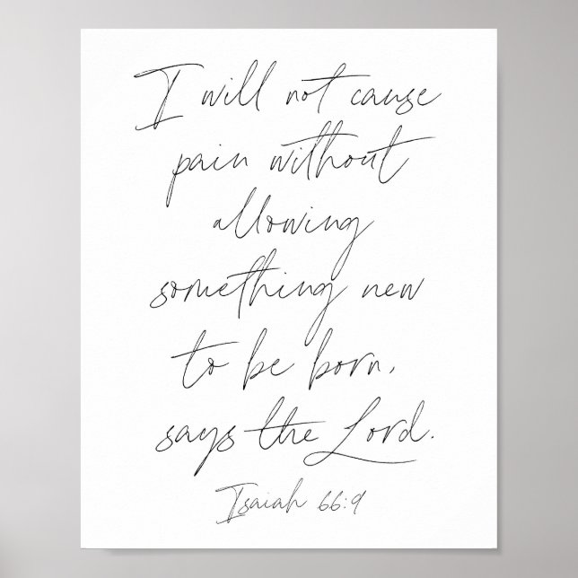 Isaiah 66:9 poster (Framsidan)