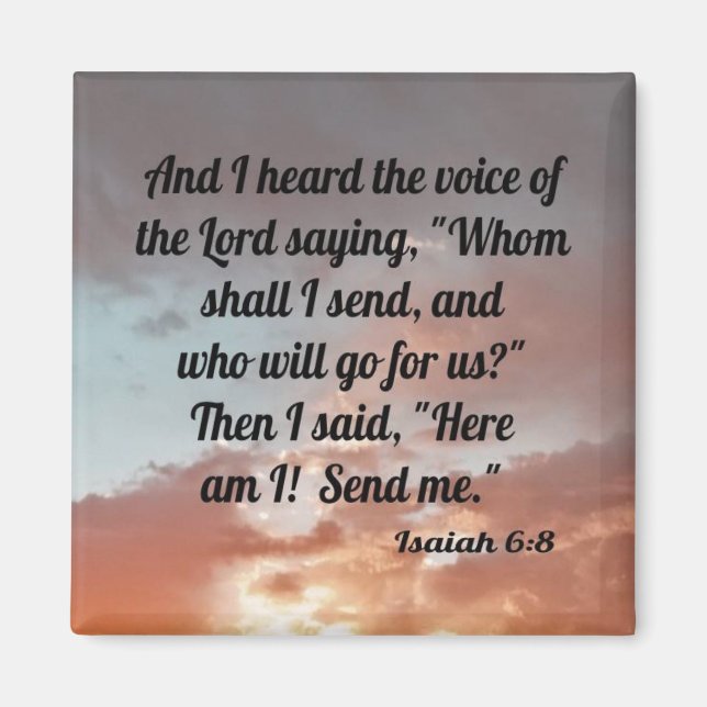 Isaiah 6:8 magnet (Framsidan)