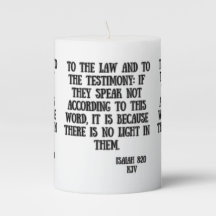 Isaiah 8:20 KJV Bible Scripture