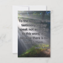 Isaiah 8:20 KJV Bible Scripture Pic Hälsning