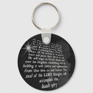 Isaiah 9:6 - 7 Unto oss ett barn är fött - Jesus Nyckelring