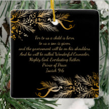 Isaiah 9:6 Christian Personlig jul Gift