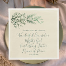 Isaiah 9:6 Elegant Unik Grey Gräs jul