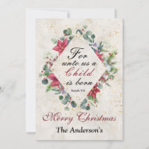 Isaiah 9:6 För att komma till oss föds ett barn, j