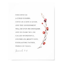 Isaiah 9:6 För Unto USA är ett barn på fötter