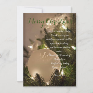 ISaiah 9:6 God jul Helgdag Card Julkort