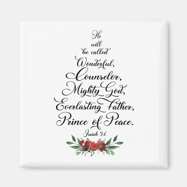 Isaiah 9:6 He will be called wonderful Magnet (Framsidan)