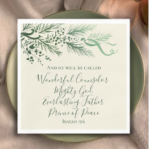 Isaiah 9:6 Scripture Anpassningsbar Modern Gräs-ju