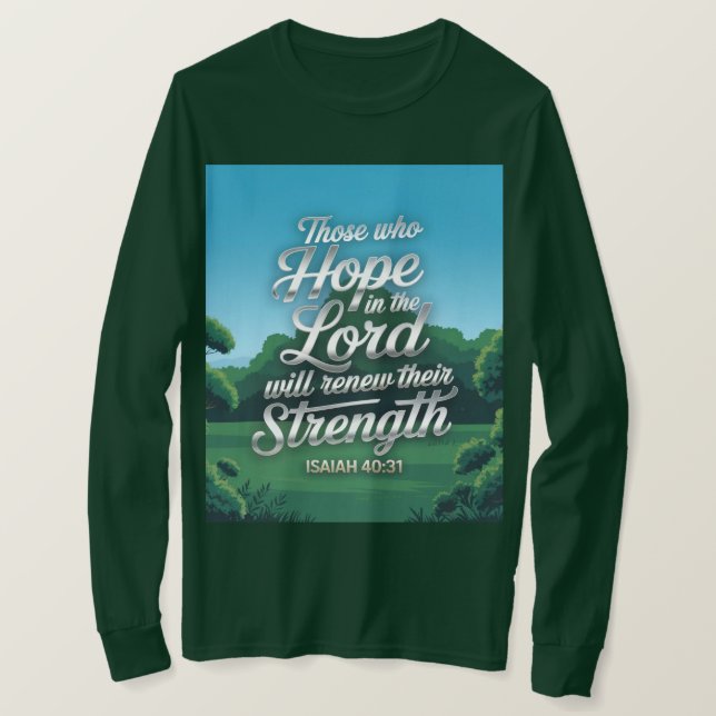Isaiah Bible Quote Men's T-Shirt (Design framsida)