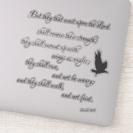 Isaiah Eagles Bible Verse Klistermärken