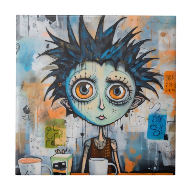 Isak Inkwell måndag morgon stollig Kakelplatta (Framsidan)