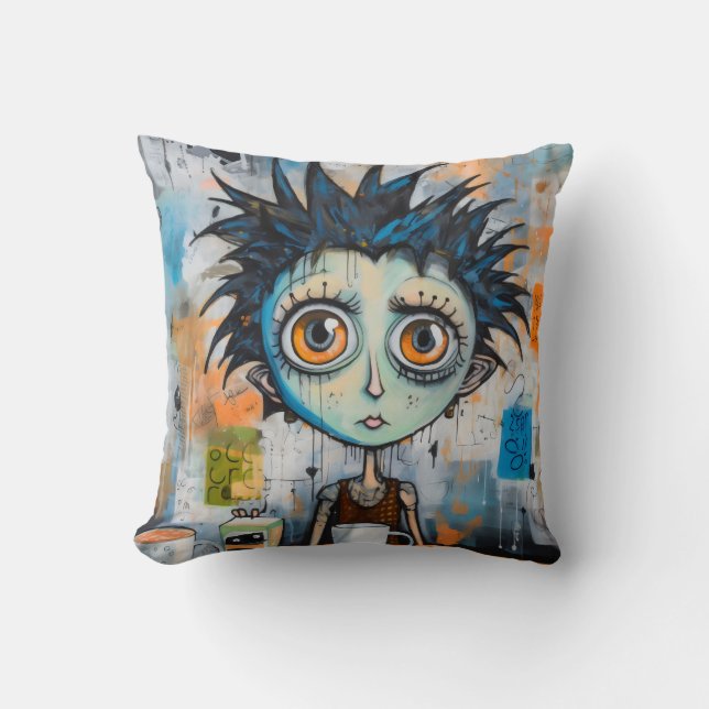 Isak Inkwell måndag morgon stollig Kudde (Framsida)