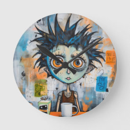 Isak Inkwell måndag morgon stollig Rund Klocka